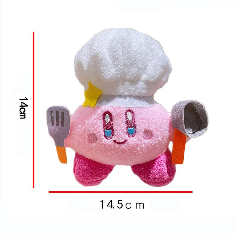 Móc Khóa Hình Đầu Bếp Kirby Nhồi Bông Dễ Thương Cho Bé