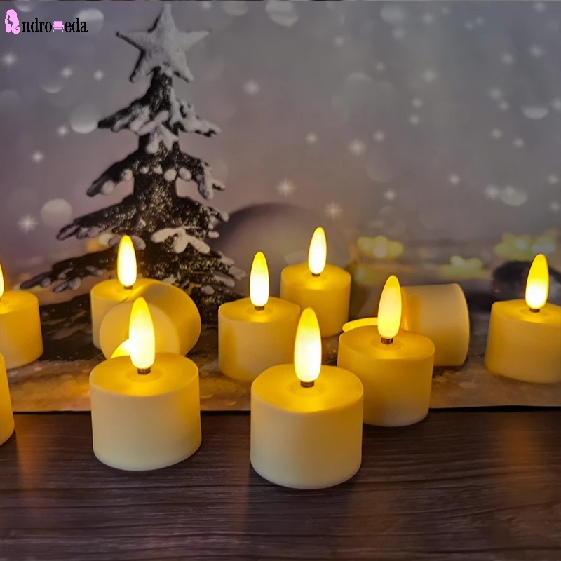 1 Đèn LED Hình Nến Không Lửa Chạy Bằng Pin Dùng Trang Trí Tiệc Cưới / Sinh Nhật