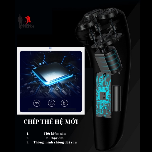 Máy cạo râu POREE PS197, flyco FS873 chống nước IPX7 bảo hành 2 năm
