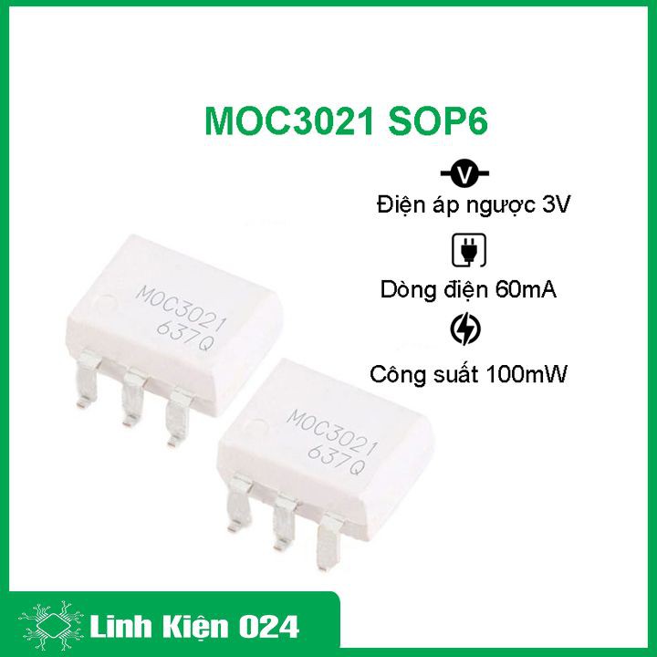 Linh kiện cách lý quang MOC3021 SOP6
