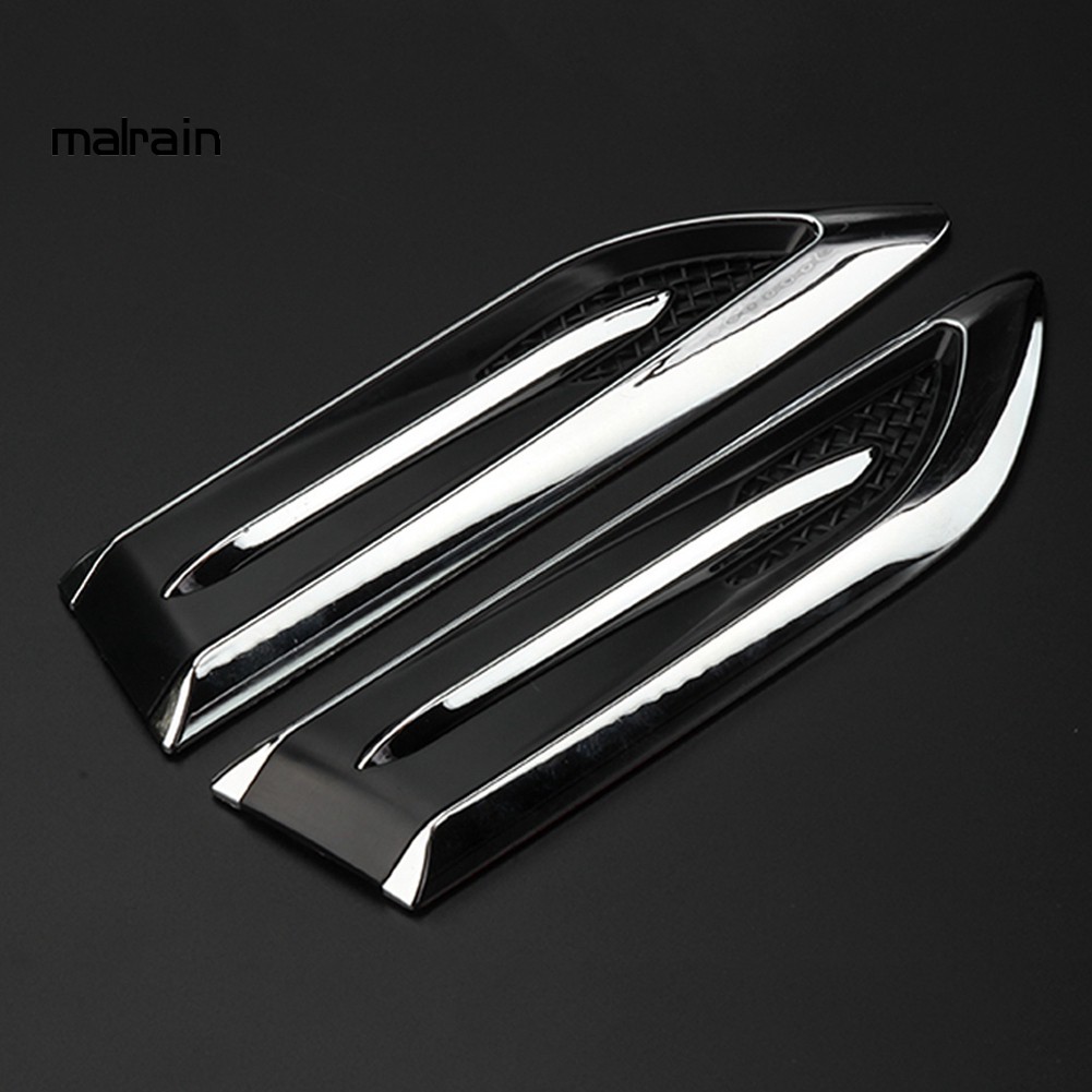 2 Miếng Dán Trang Trí Lỗ Thông Gió Xe Hơi Hình Cá Mập