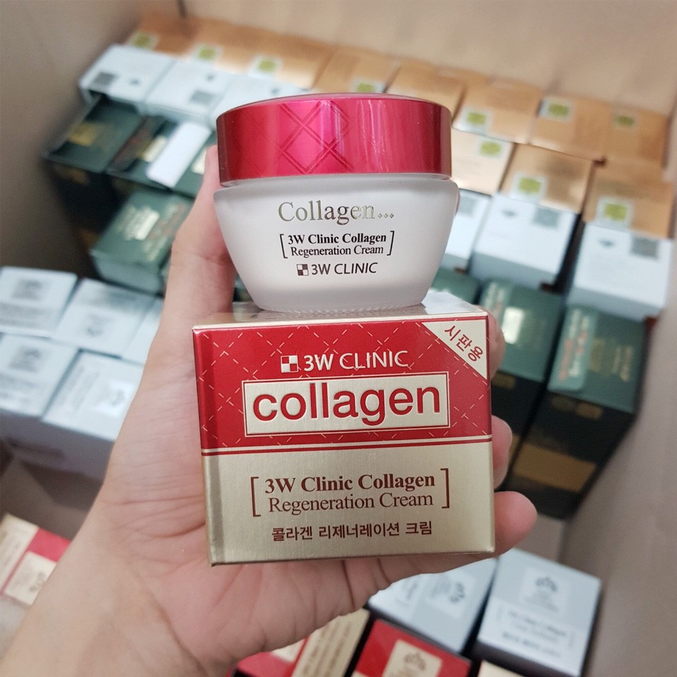 Kem dưỡng tái tạo da 3w Clinic Collagen Regeneration Kem dưỡng da Hàn Quốc