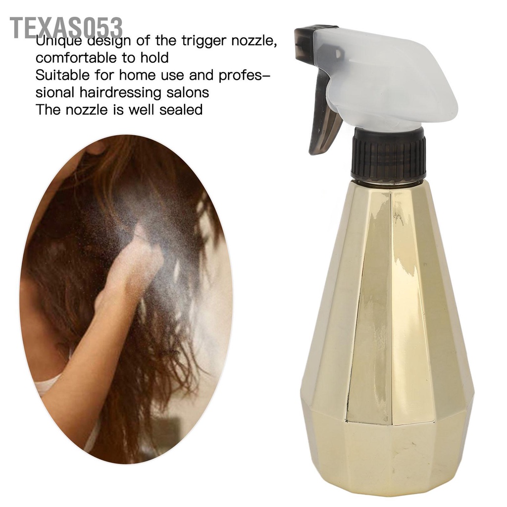 Texas053 Chai xịt có thể bơm lại Bình phun sương công thái học bền cho cây trồng Làm tóc Chăm sóc da