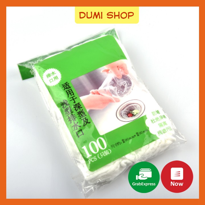 Bịch 100 Túi Lọc Rác Bồn Rửa Bát - Dumi Shop