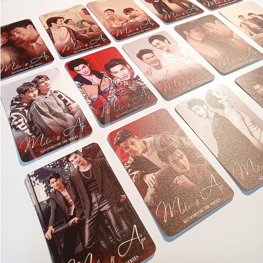 1 Card Bo Góc MILEAPO KINNPORSCHE MILE PHAKPHUM Romsaithong APO NATTAWIN Wattanagitiphat Thẻ Ảnh Designed Unoff Neecao