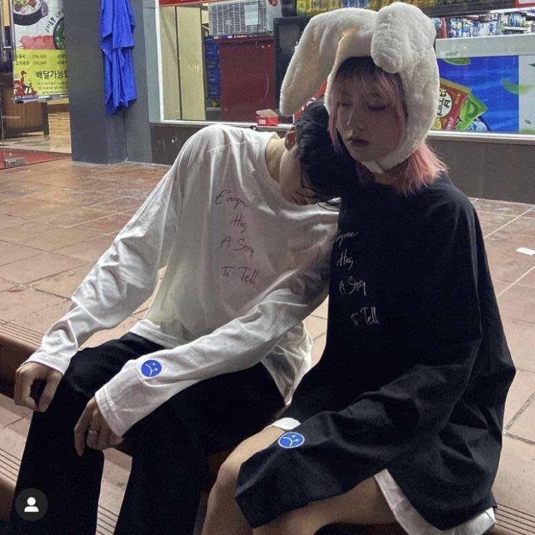 Áo sweater dài tay ống rộng unisex dáng thụng dưới 80kg chất thun jumestore - Áo sweater dài tay Sadboiz Sad Story