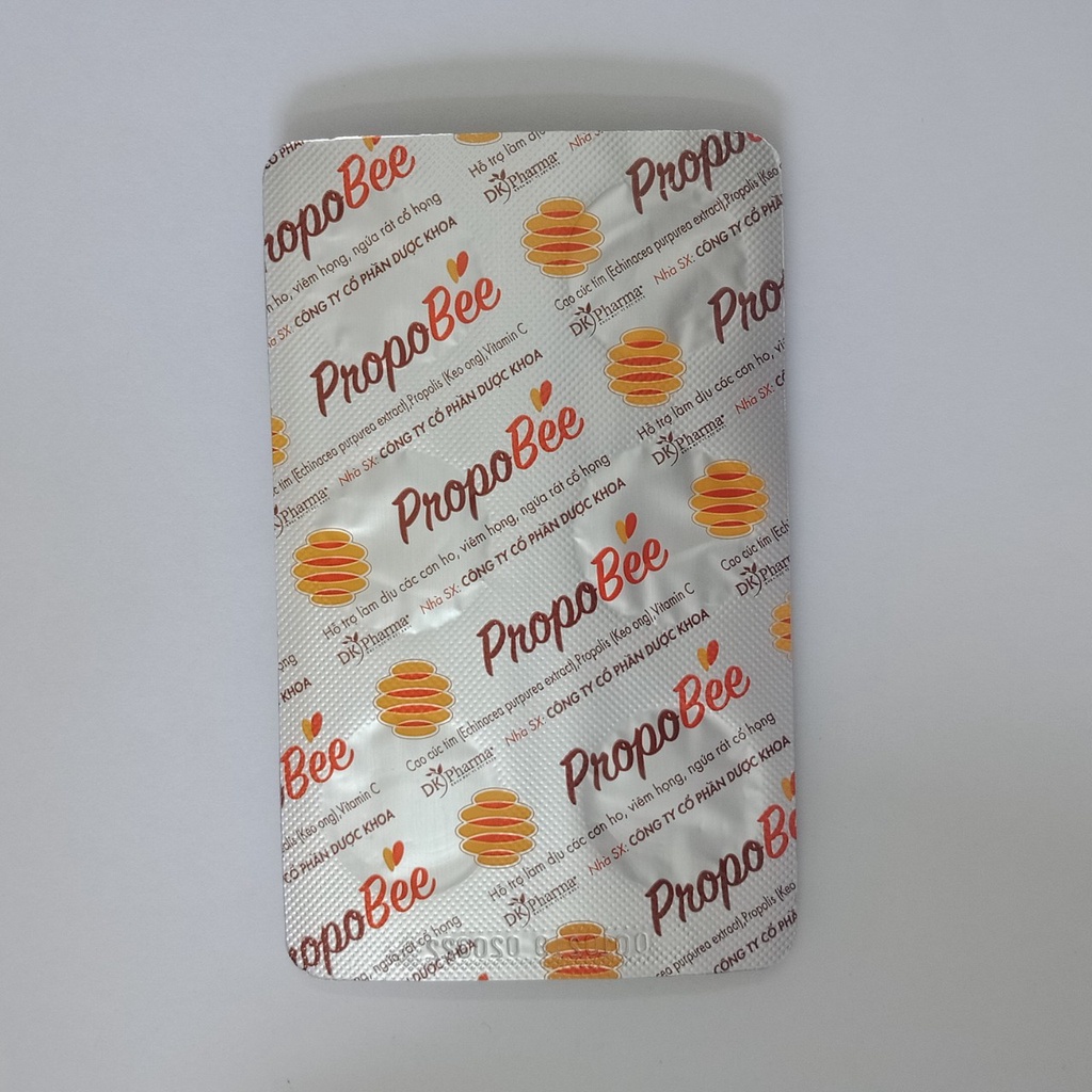 [Chính hãng ] Viên ngậm keo ong Propobee không đường giúp tăng sức đề kháng giảm ho và đau rát họng (Hộp 18 viên)