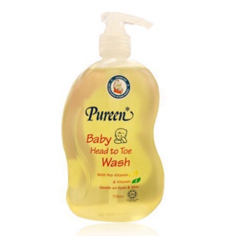 Sữa Tắm Gội trẻ nhỏ body Pureen with Vitamin B5& Vitamin E 750ml