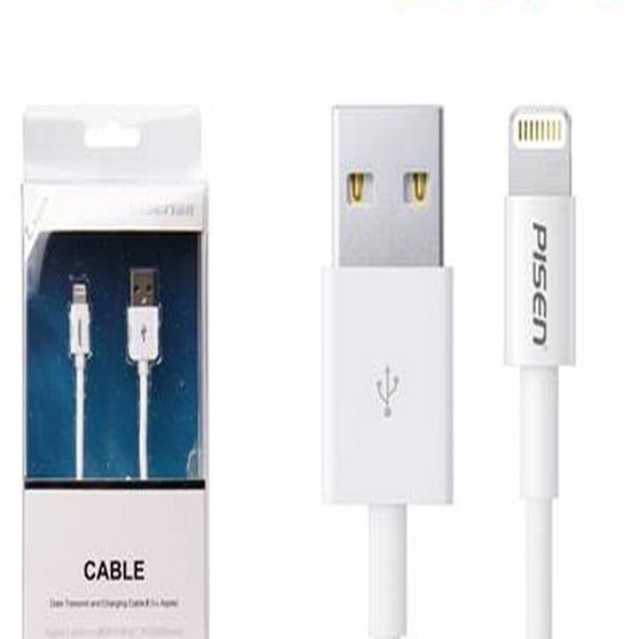 Freeship 99k TQ_Cáp sạc Pisen Lightning cho iPhone 5/6/7/8/X -1M TOPHA TP 016