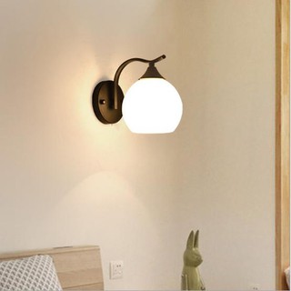 Đèn Tường Màu Đen/Inox, Tặng Kèm Búp