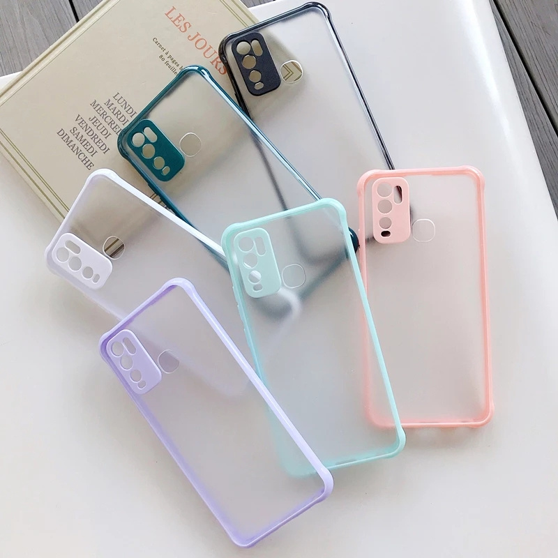 Ốp Điện Thoại Trong Mờ Chống Rơi Bảo Vệ Camera Cho Vivo V20 Se 20 X60 Pro