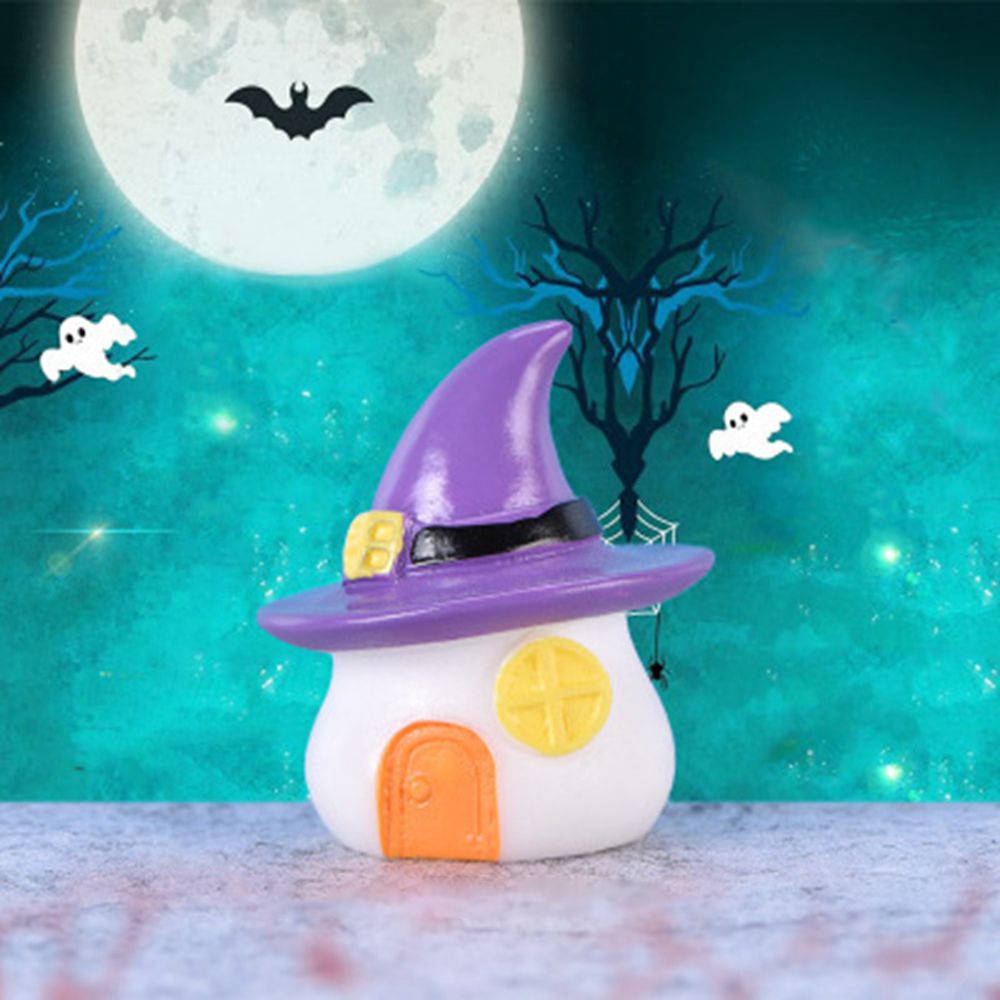 Tượng nhựa resin mini hình quả bí ngô/ dơi/ nhện dễ thương dùng trang trí nhà cửa dịp Halloween