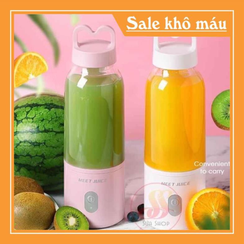 Máy xay sinh tố mini cầm tay meet juice, máy xay hoa quả-nhỏ mà có võ