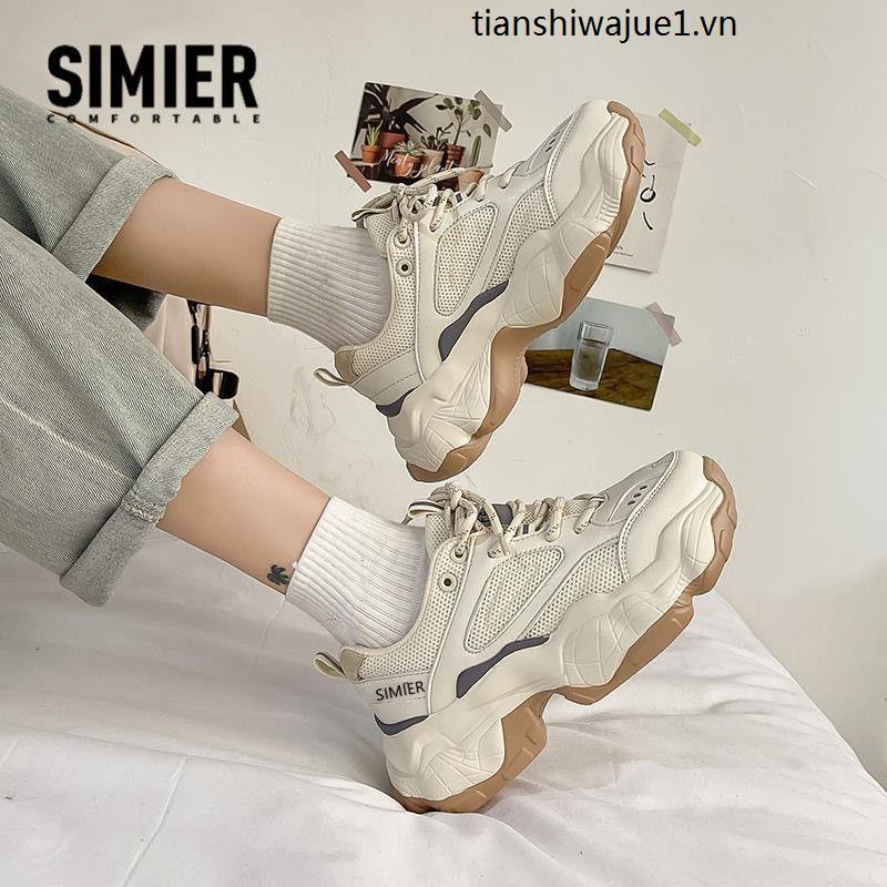 Simier Simier Giày Thể Thao Đế Dày Thời Trang Mùa Xuân 2022 Cho Nữ