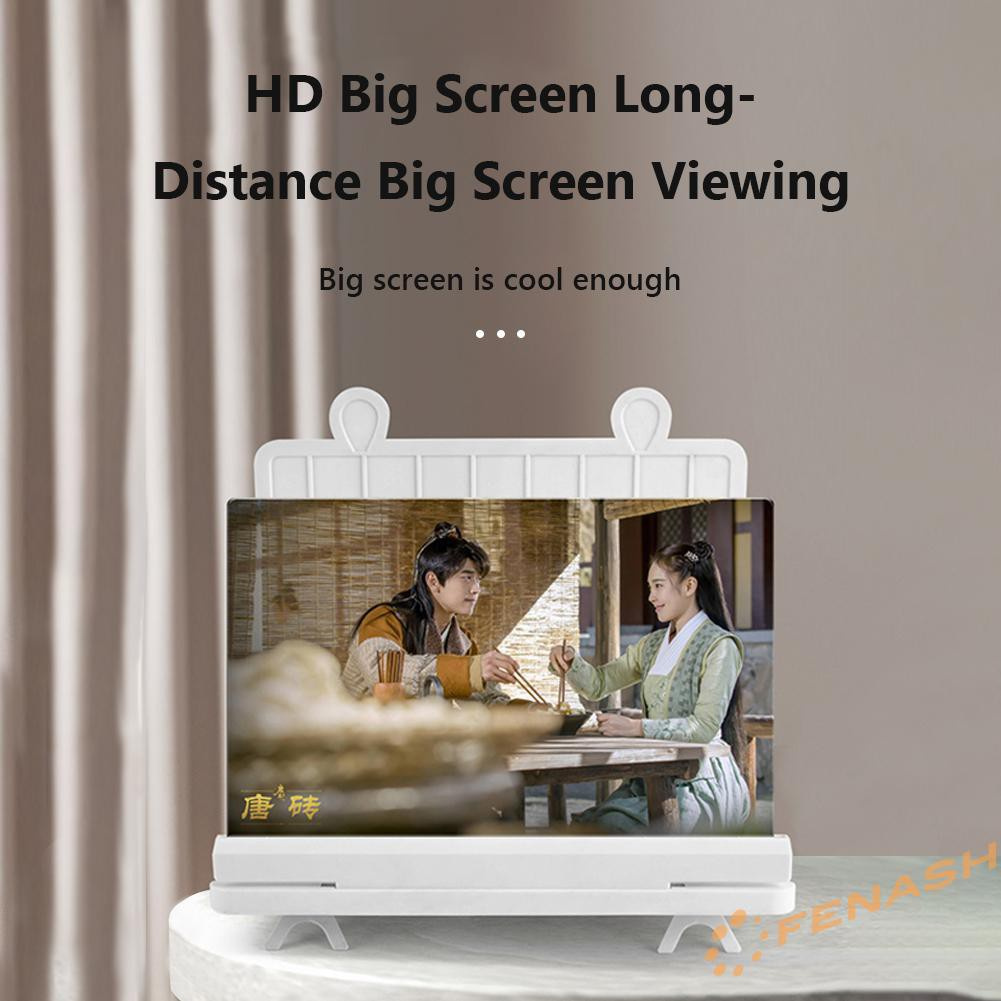 Kính Phóng Đại Màn Hình Hd 3d 10 Inch Có Thể Gấp Gọn Cho Điện Thoại