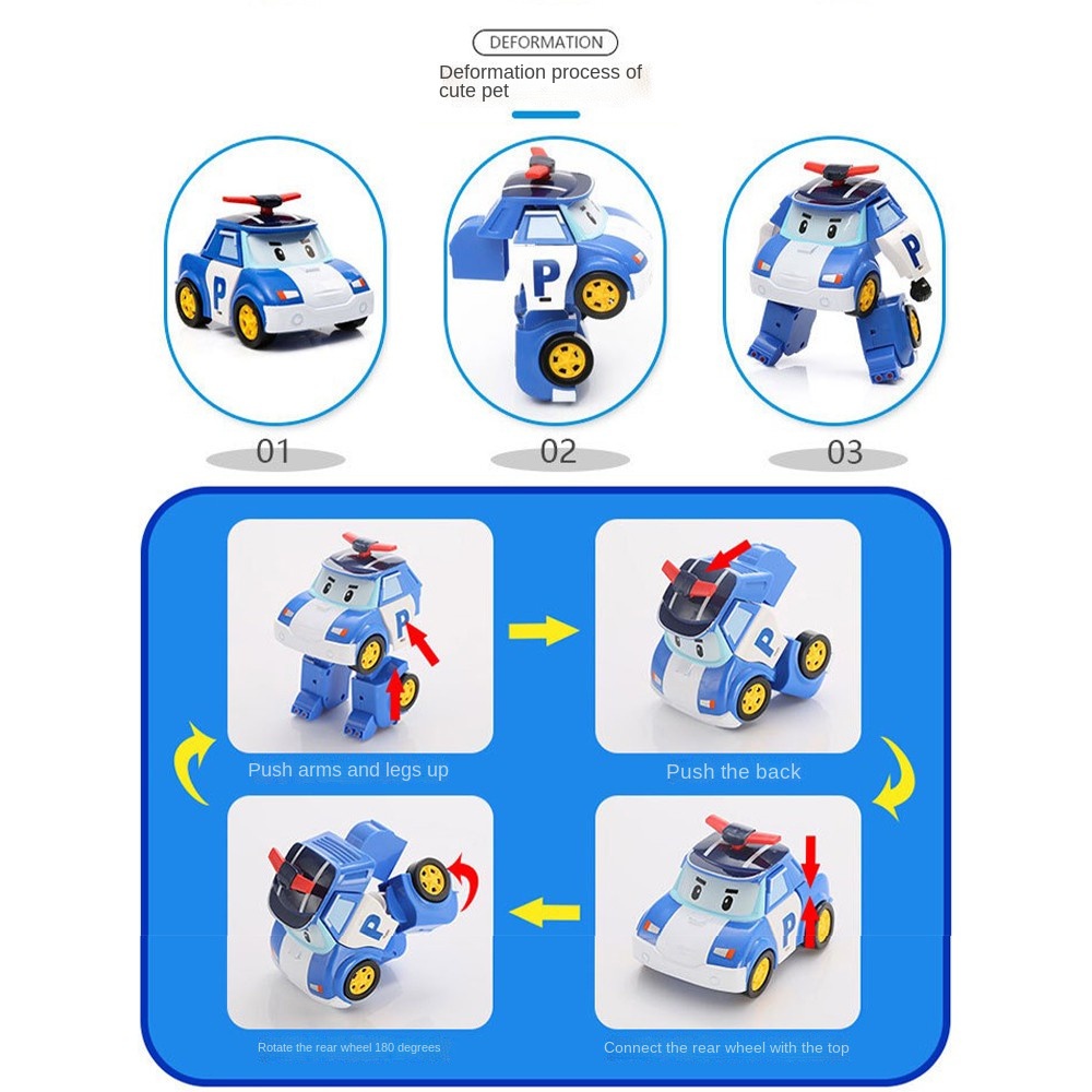Hộp đồ chơi ráp robocar poli biến hình robocar poli và những người bạn