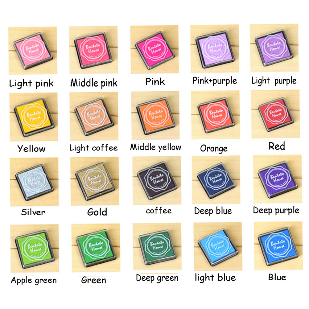 Bộ 20 Màu Vẽ Vân Tay Cho Bé Sáng Tạo - mầu fingerpaint mực in dấu tay