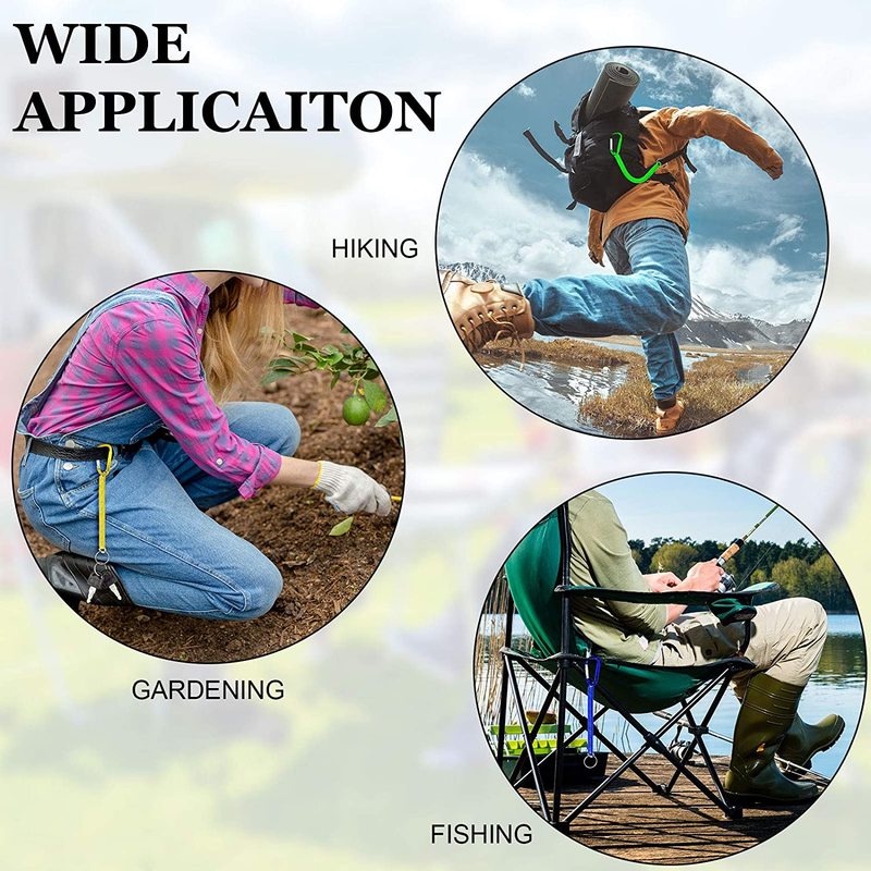 Móc Khóa Dây Thừng Leo Núi Bằng Hợp Kim Nhôm Chống Thất Lạc Đa Năng