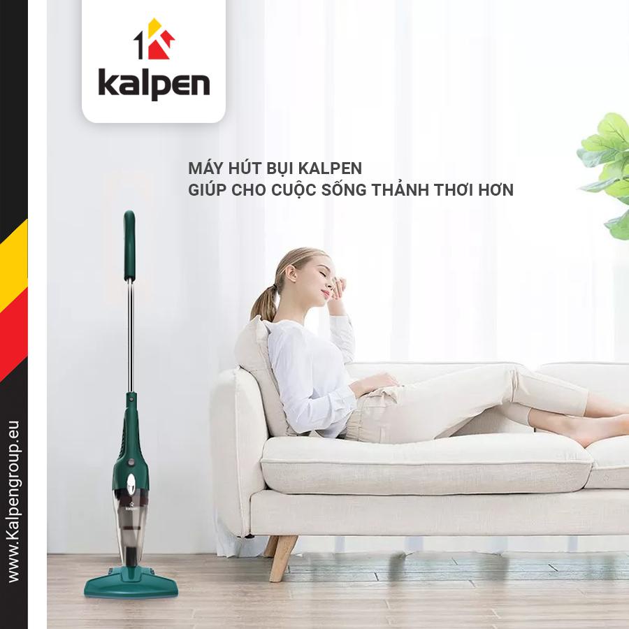 Máy Hút Bụi Sàn Cầm Tay Mini Đa Năng Gia Đình Kalpen - công suất 800W Màu Xanh Lá