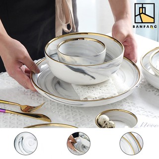 BANFANG Đĩa Sứ Đựng Thức Ăn Kiểu Dáng Đơn Giản Tiện Dụng Chất Lượng Cao