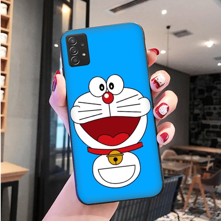 Mềm Ốp Điện Thoại Dẻo Viền Đen Họa Tiết Hoạt Hình Doremon Cho samsung galaxy a81 a82 a91 m20 m30 m30s m21 m31 m51