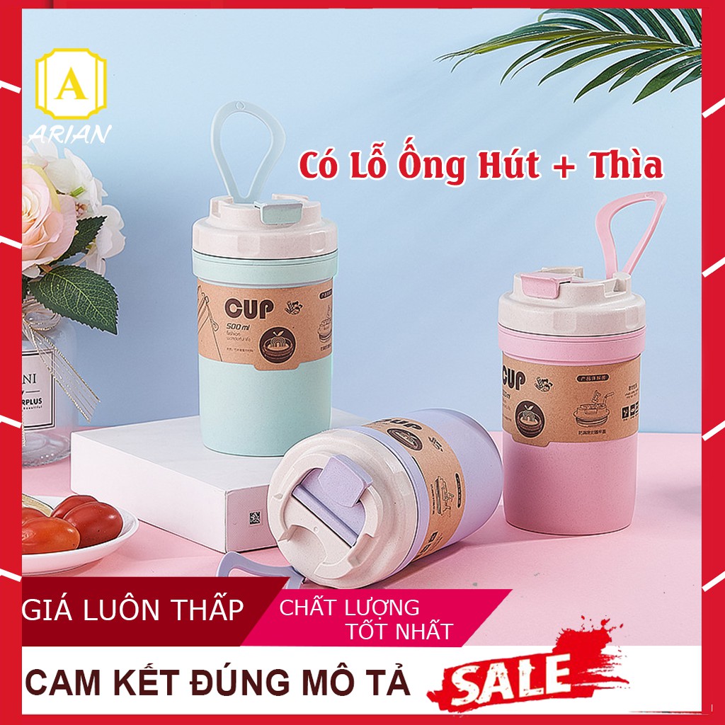 [GIÁ SỐC] Cốc Uống Nước Giữ Nhiệt Yến Mạch Dung Tích Tích 300-420-500ml Tiện Lợi, An Toàn Thích Hợp Đựng Cafe, Sữa