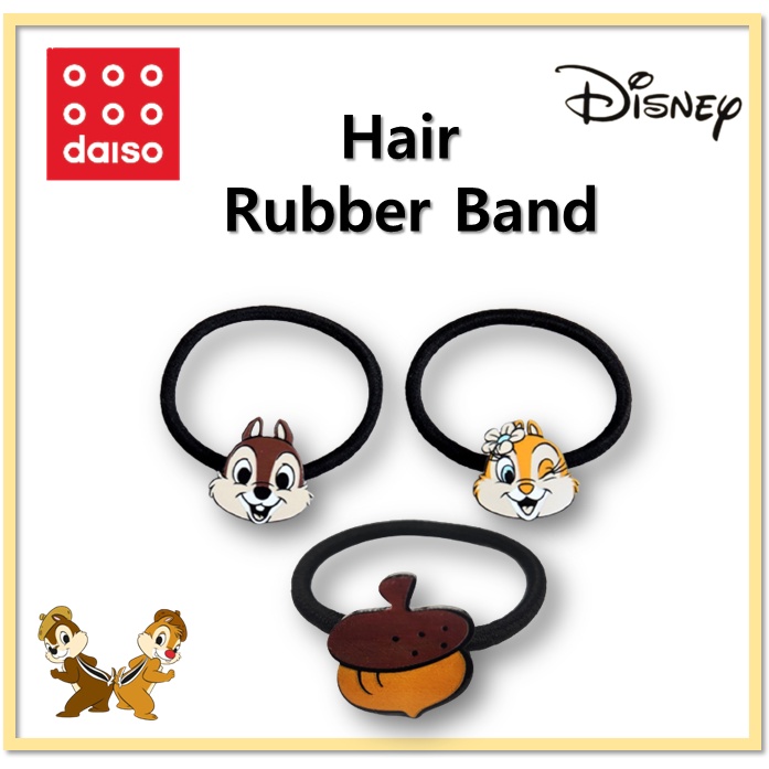 DAISO Bộ 2 Dây Cột Tóc Chip &amp; Dale Hàn Quốc