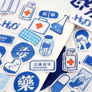 Set miếng dán họa tiết hoạt hình dễ thương dùng để trang trí
