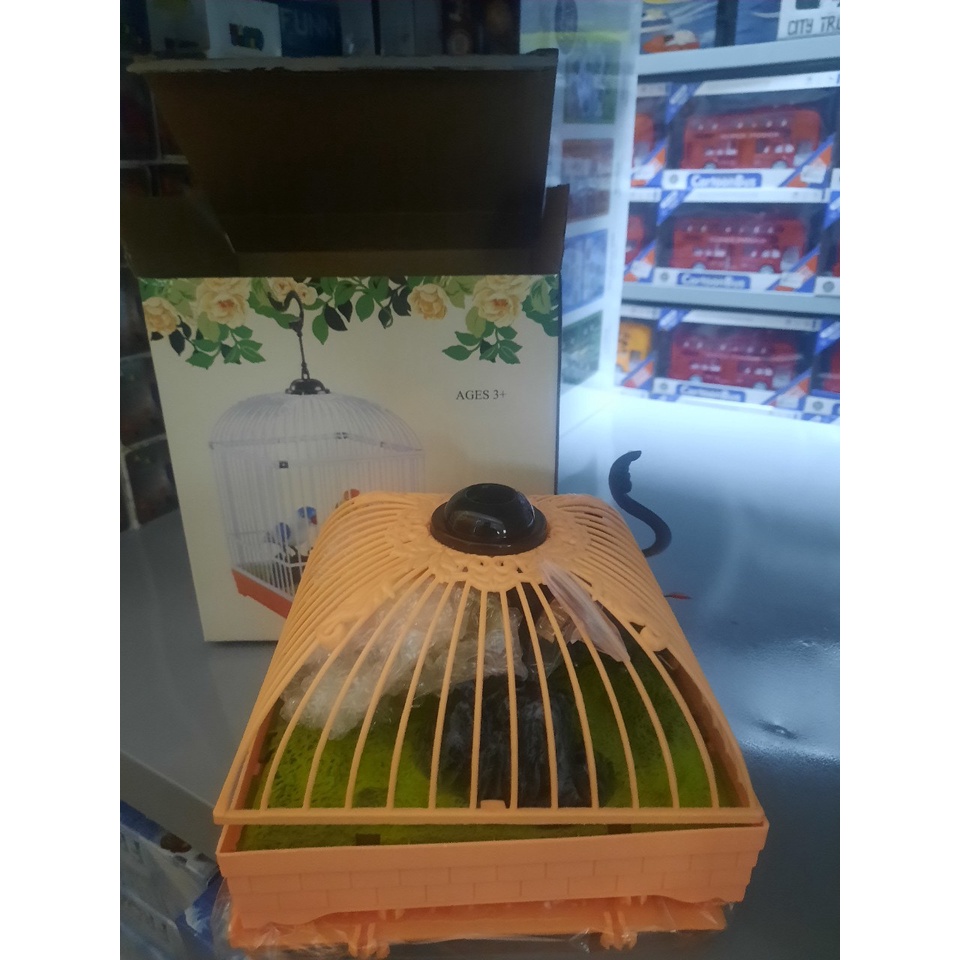 Đồ chơi lồng chim - chim hót cảm ứng _Lồng chim Điện tử Hót hay như chim thật