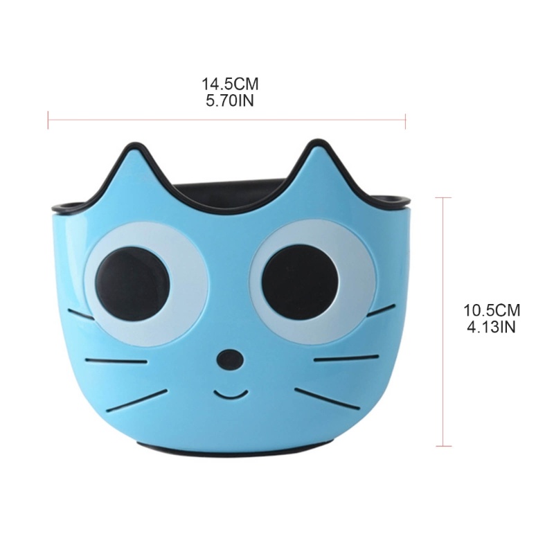 Giỏ Treo Bồn Rửa Chén Đựng Xà Phòng Hình Mèo Hoạt Hình Siêu Dễ Thương Có Thể Điều Chỉnh