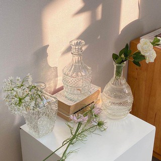 Lọ Hoa thuỷ tinh style Vintage [Mici Decor] Lọ cắm hoa, trang trí