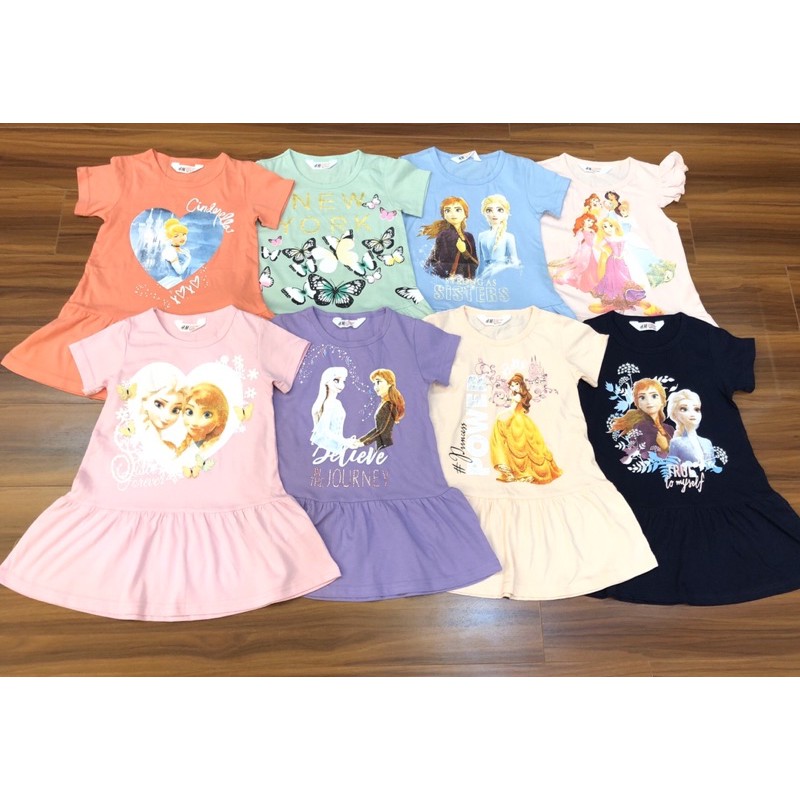 Đầm thun cotton HM công chúa