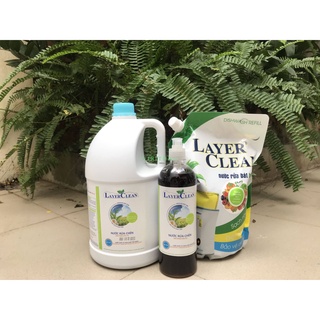 Nước rửa chén bát sinh học Layer Clean chai 300ml