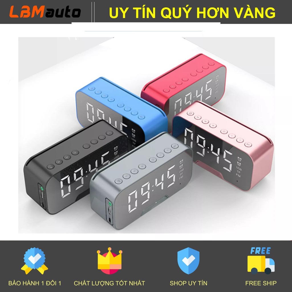 Loa Bluetooth Không Dây Mini Kèm Đồng Hồ, Nhiệt Độ, Đàm Thoại Trực Tiếp AMOI G5