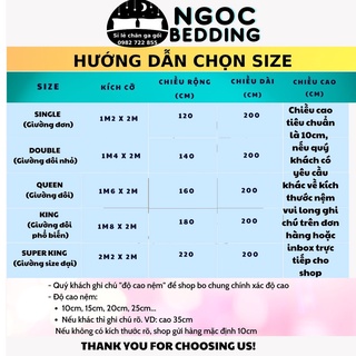 [Hổ trợ PVC] Bộ chăn ga vỏ gối phi lụa mát mịn Ngọc Bedding (hơn 50 màu), drap phi lụa m2,m4,m6... đủ KT cho khách chọn