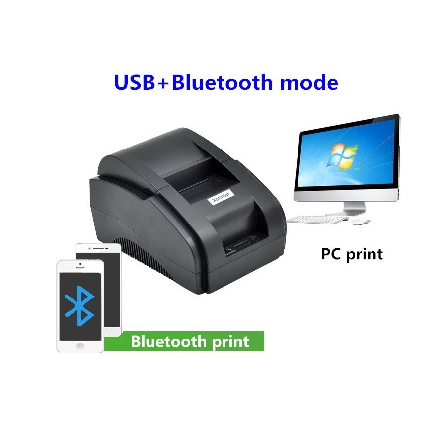 ۩﹍Máy in hóa đơn Xprinter 58iih kết nối với điện thoại qua Bluetooth