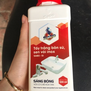Tẩy trắng bồn sứ, inox, gạch men SABO SI