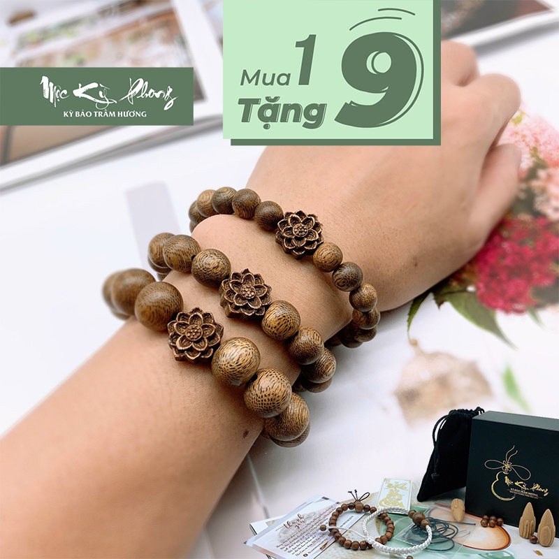 Vòng Trầm Hương 8mm 21 Hạt 🪵FREESHIP🪵 Vòng Tay Trầm Hương Nam Nữ Đủ Size 10mm 12mm 14mm 16mm Chuỗi Tràng Hạt 108 216 Hạt