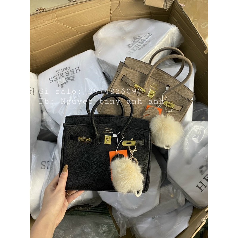 Túi chữ H bi.kin da togo size 25, size 30 video ảnh thật 1825#