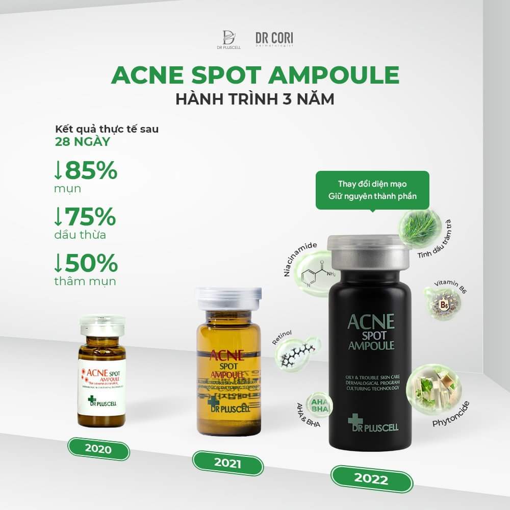 Tế bào gốc mụn 4S Dr Pluscell_ Ance spot ampoule loại bỏ mụn thần tốc