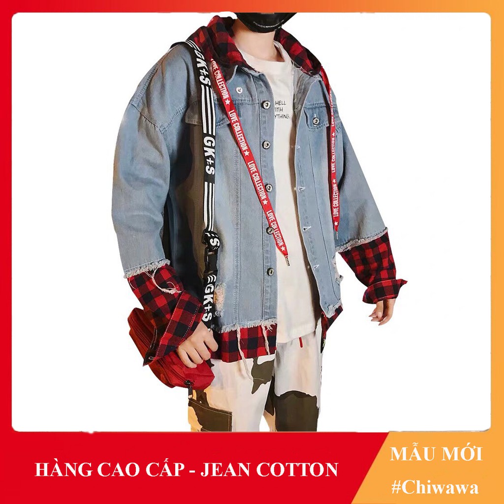 Áo khoác jean nam - áo khoát jean nữ - Phong cách Bad Boy For Life cá tính & nhẹ nhàng- hàng shop MK02