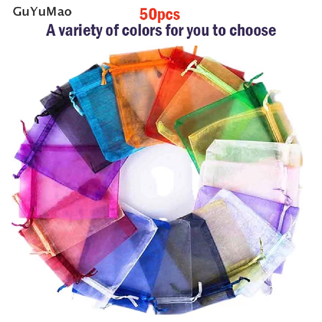 Set 50 Túi Lưới Dây Rút Bảo Vệ Chống Côn Trùng Cho Sân Vườn PRTA