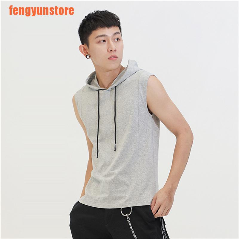 Áo Hoodie Sát Nách Kiểu Thể Thao Thời Trang Mùa Xuân Cho Nam