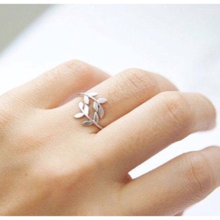 Nhẫn bạc hình lá Olive Olive Leaf Ring