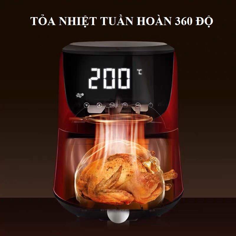 Nồi chiên không dầu Cát Á - CR5120 dung tích 5L, công suất 1400W, dung tích lớn, nhiều màu - Bảo hành 1 năm - LB121221