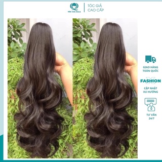 Tóc giả nữ đẹp ❤️freeship❤️ tóc giả ngoặm xoăn dợn n44