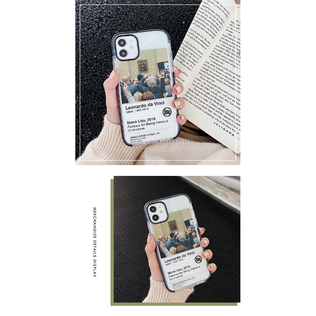 iPhone 12 Pro max Ốp điện thoại mềm in hình bức tranh nổi tiếng Mona Lisa dành cho iPhone 11 Pro MAX 7 8 Plus XR XS MAX | BigBuy360 - bigbuy360.vn