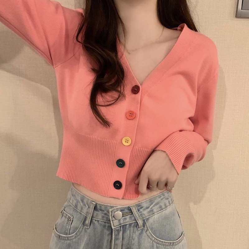 Áo Cardigan Dệt Kim Dáng Ôm Dễ Phối Đồ Cho Nữ | BigBuy360 - bigbuy360.vn