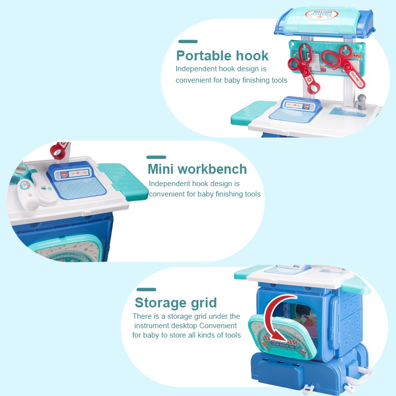 Hộp Đựng Đồ Chơi Dụng Cụ Nhà Bếp / Va Li / Đồ Trang Điểm 10 + Cho Bé