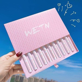 Set 10 cây son kem lì Went Lip Gloss siêu xinh bền màu mướt môi - Hộp 10 thỏi son nội địa Trung - Son đỏ - Son lì - Son